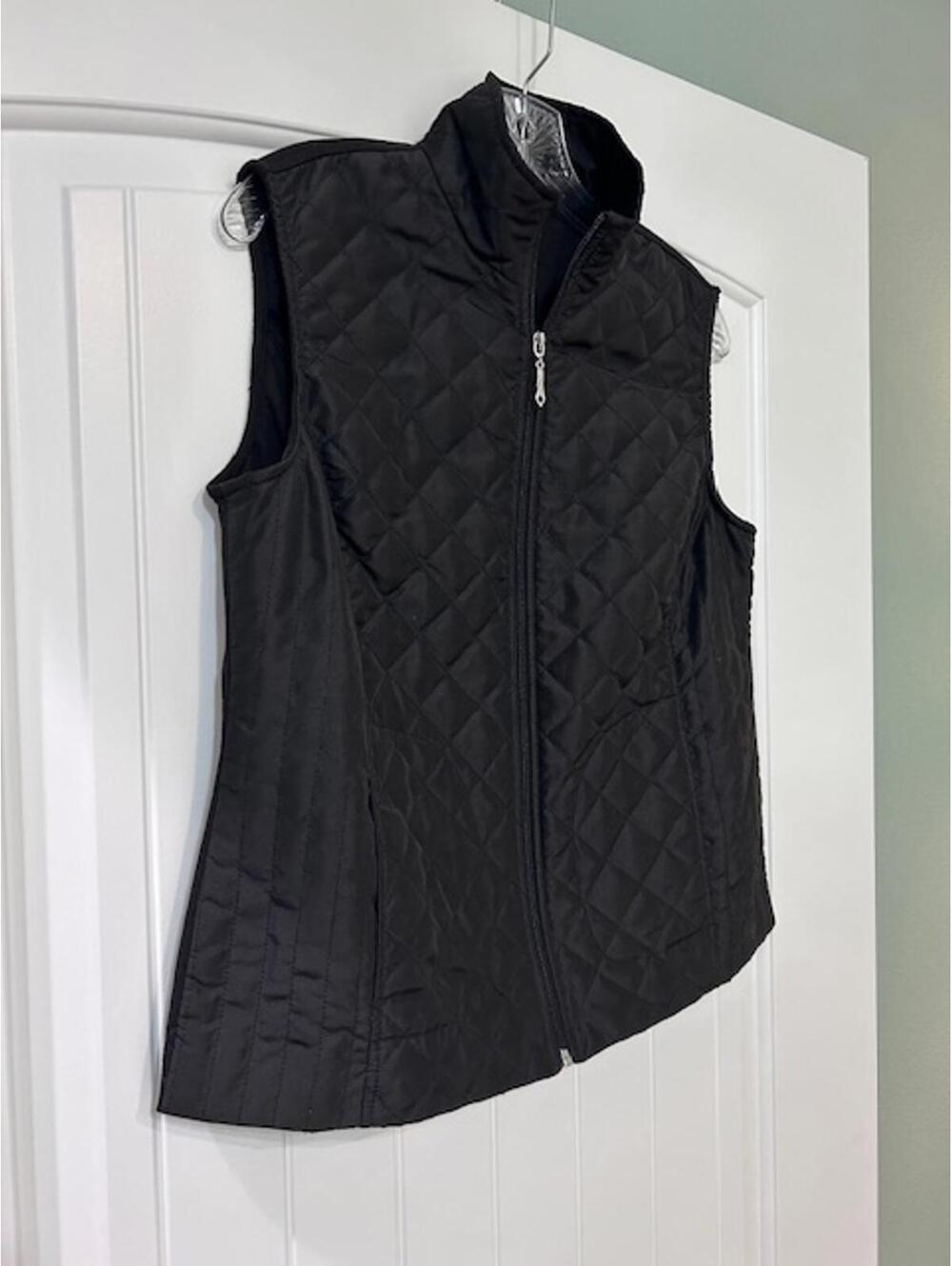 🖤 Allison Daley Quilted Vest Black Size 10P VGUC